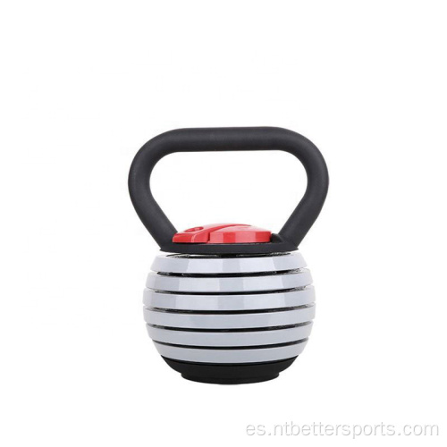 Agarre de peso portátil de Kettlebell ajustable de hierro en efectivo